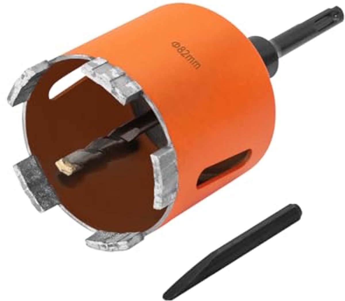 Diamantboorkroon met pilotboor en SDS Plus-adapter voor Beton en Steen - 82 mm