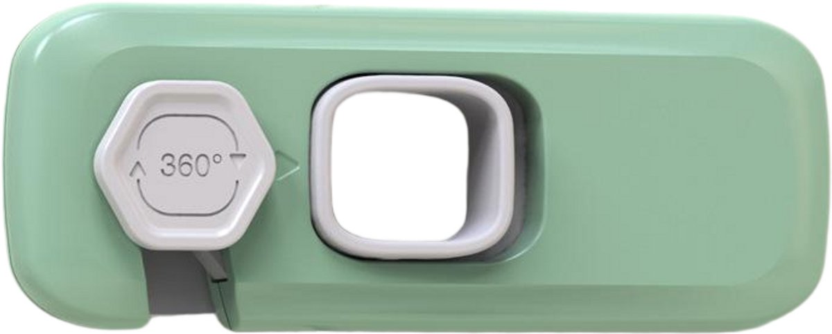 Image of 6-pack kindveilige ladesloten - Kast- en ladesloten, Babyveilige koelkastsloten, Meubelsloten, Keukensloten - Sterke lijm - Boren niet nodig - Duurzaam - Groen