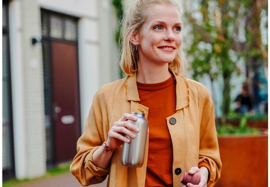 Mepal - Bouteille thermos Ellipse - 500 ml - Bouteille isotherme - Anti-fuite - Titane