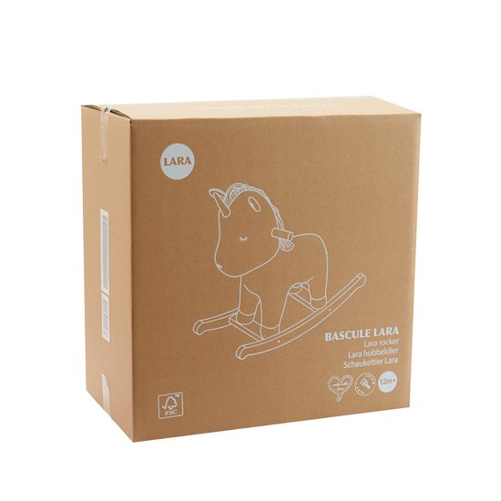 Petite Amélie Hobbelpaard Eenhoorn 'Lara' – Schommelstoel voor Baby – Hobbeldier voor een Wereld vol Magie & Fantasie - Vanaf 1 Jaar