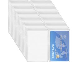 Card Sleeves - 50 Stuks Plastic Hoezen - Semi-Matte Badgehouders voor ID, Rijbewijs en Verzekeringskaart