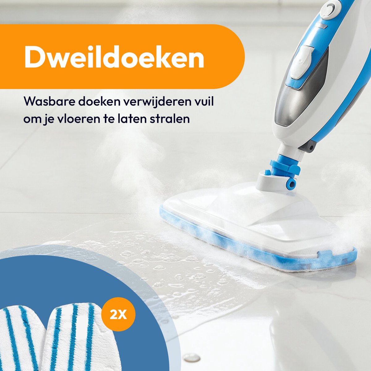 BOLLIT 16 in 1 Stoomreiniger - Handstoomreiniger thumbnail 5