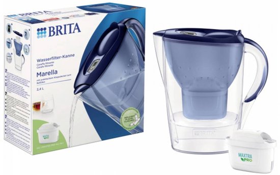 Carafe filtrante BRITA Marella Blauw + filtre à eau MAXTRA PRO 1051119
