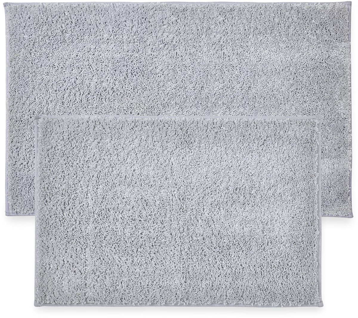 Azomor® Set van twee zachte en absorberende badmatten met antislip achterkant