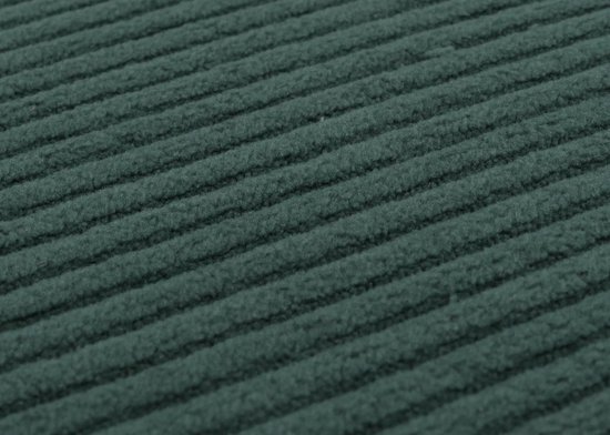 Set de 2 chaises de salle à manger Littau, chaise de cuisine à dossier haut, bois de corde en tissu/textile ~ vert, pieds foncés