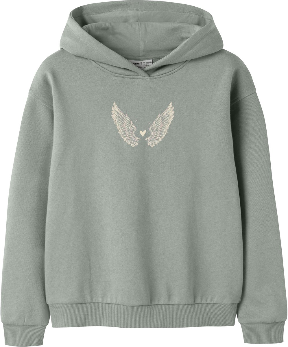 NAME IT - NKFLOTUSE LS RLX SWEAT WH BRU - Meisjes - Sweaters