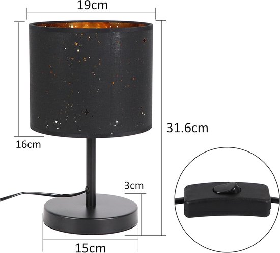 LED Creative Mushroom tafellamp, houten tafellamp, slaapkamer