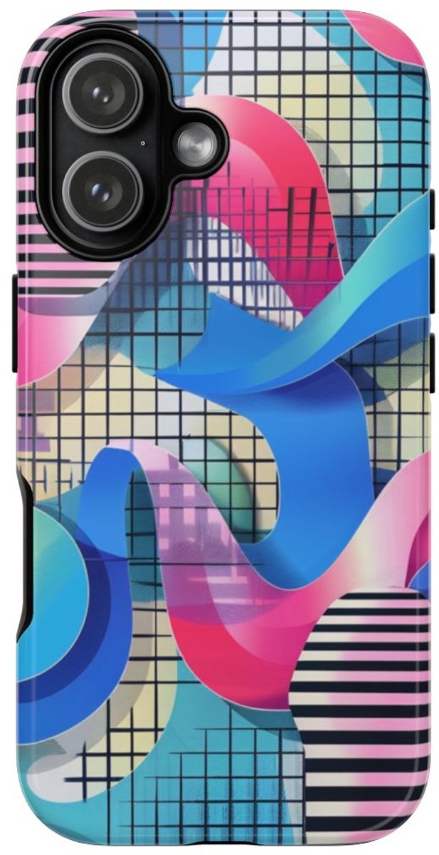 Kleurrijk Abstract Geometrisch Patroon – Telefoonhoesje Geschikt voor iPhone 17
