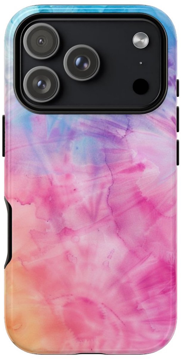 Rustig Tie-Dye Patroon – Telefoonhoesje Geschikt voor iPhone 17 Pro