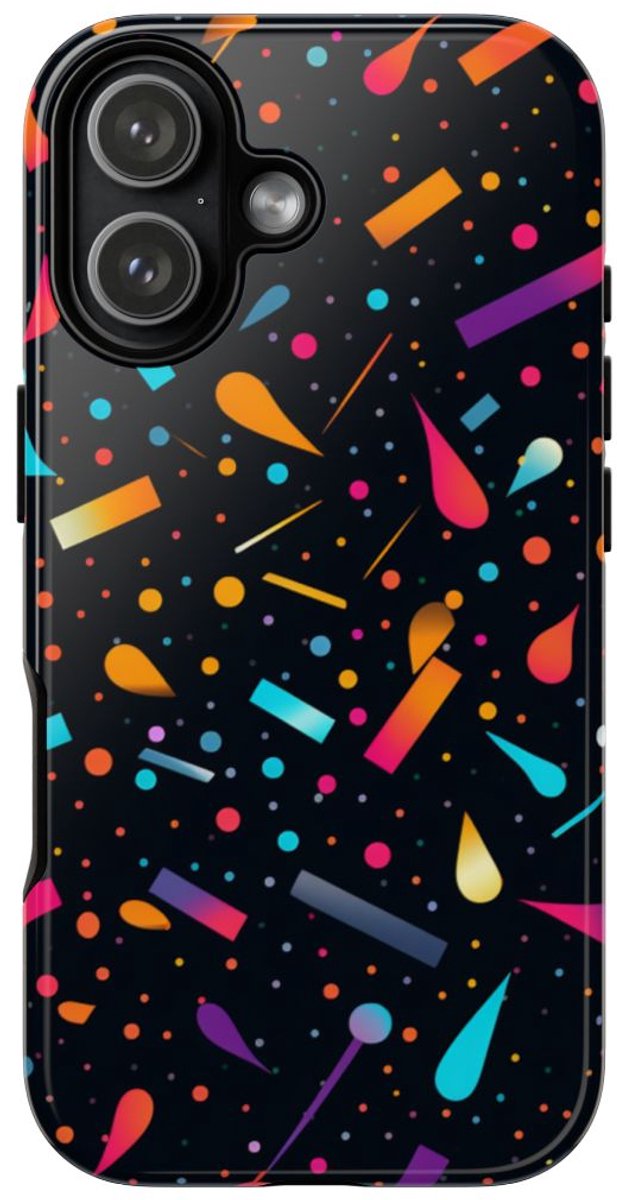 Kleurrijk Abstracte Vormenpatroon – Telefoonhoesje Geschikt voor iPhone 17
