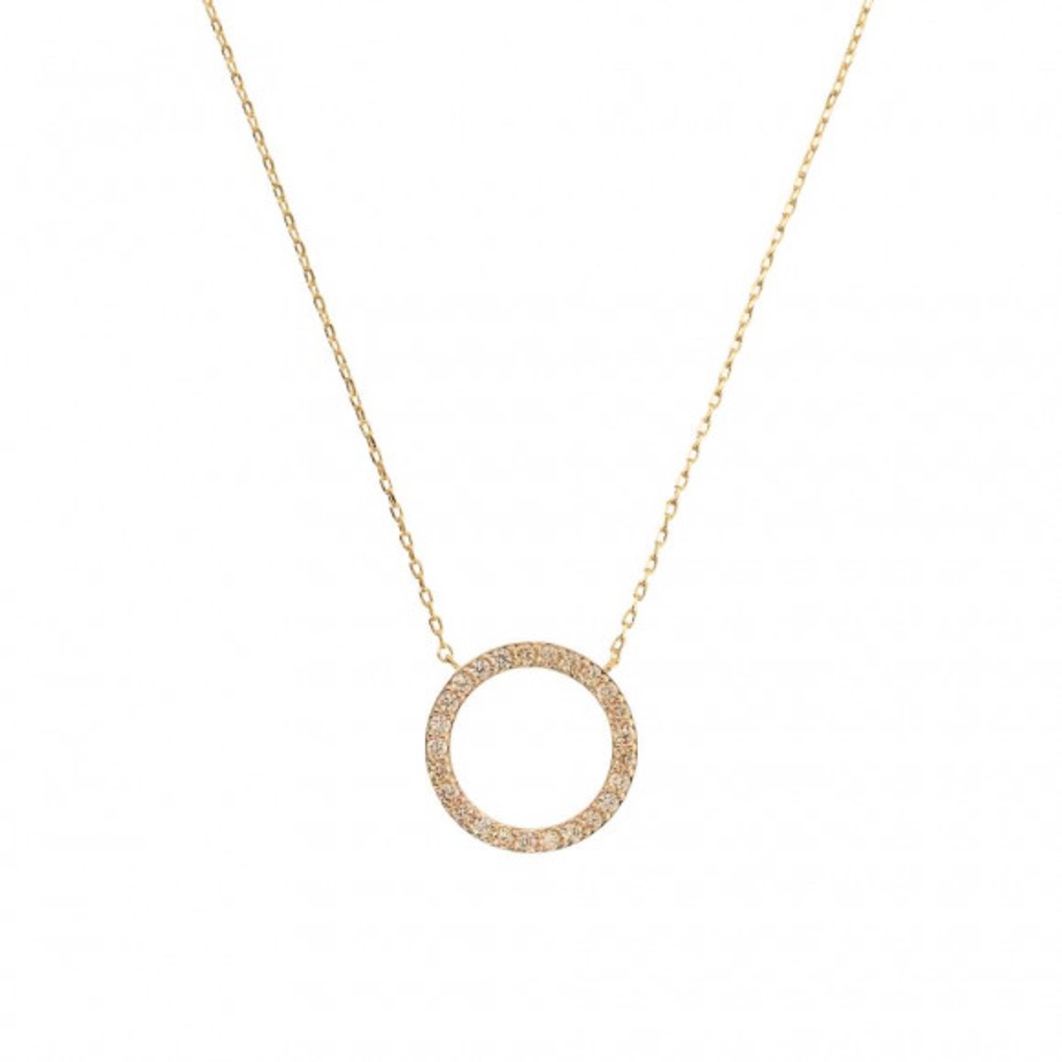 Bronzallure Golden-CZ Necklace WSBZ02421Y.CH Brons 54