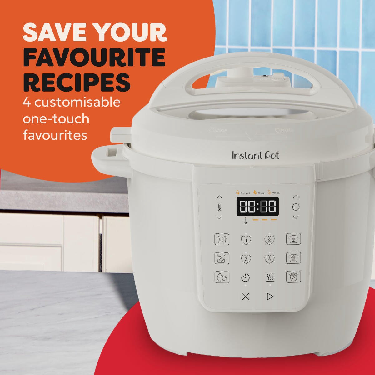 Instant Pot Classic 5,7L Multicooker Sea Salt Wit - 7-in-1 Snelkookpan - Slowcooker - Stomer - Yoghurtmaker - Tot 6 Porties - Tot 70% Sneller Koken – foto 5
