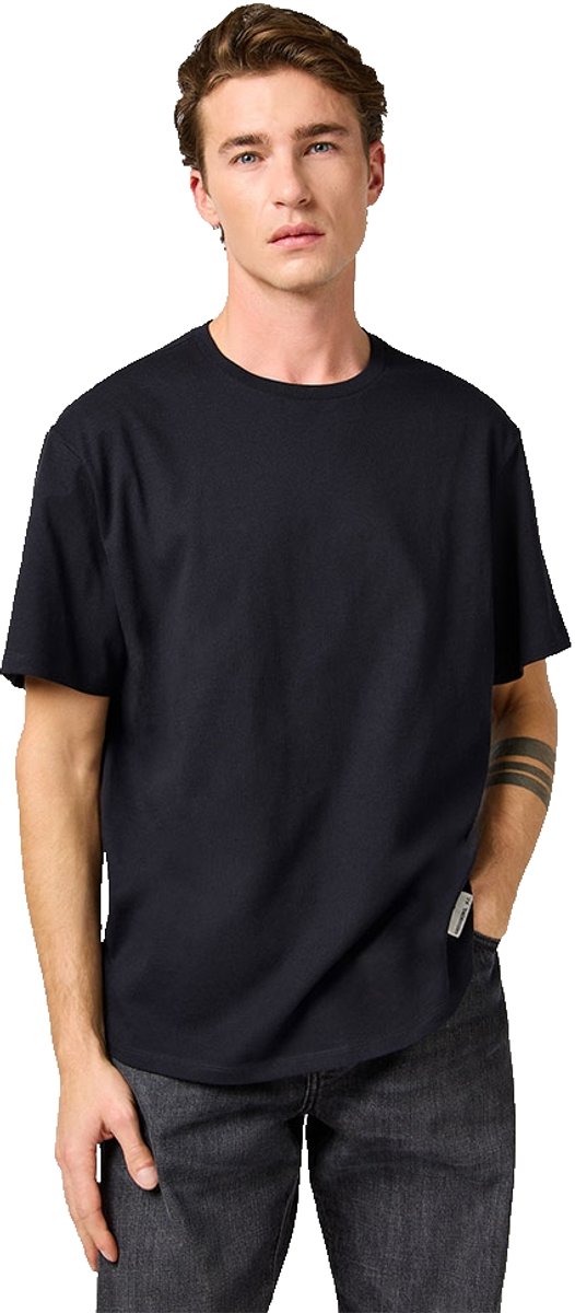 Wrangler Ss Solid T-shirt Met Korte Mouwen M Man Zwart