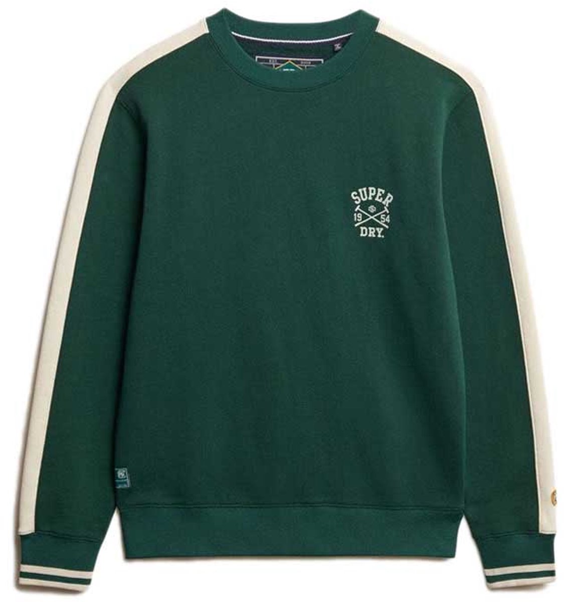 Superdry Athletic Club sweatshirt met ronde hals Heren Truien Groen