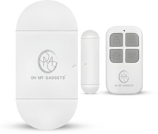 O.M.G Draadloos Alarm voor Ramen en Deuren - 130 dB Sirene - Met Afstandsbediening - 5 Instelbare Modi