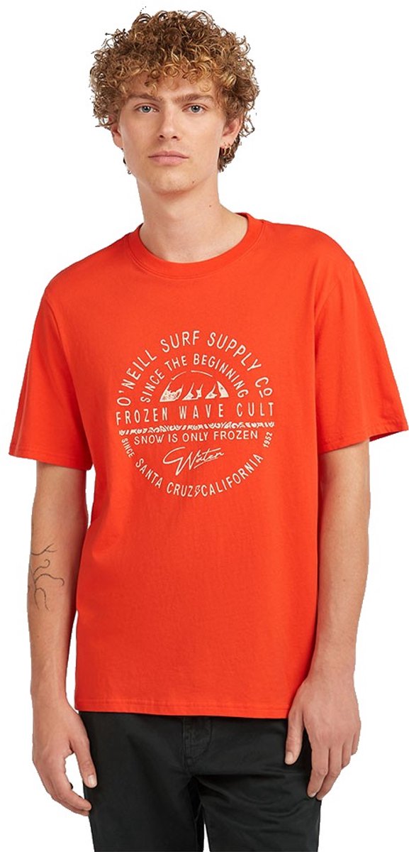 O´neill Muir T-shirt Met Korte Mouwen M Man Flames