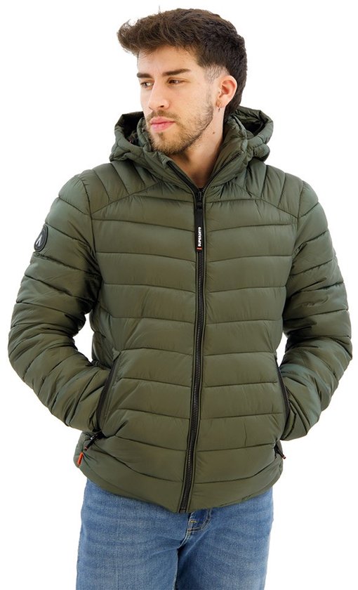 Superdry HOODED FUJI SPORT PADDED JKT Heren Jas - Maat 3XL