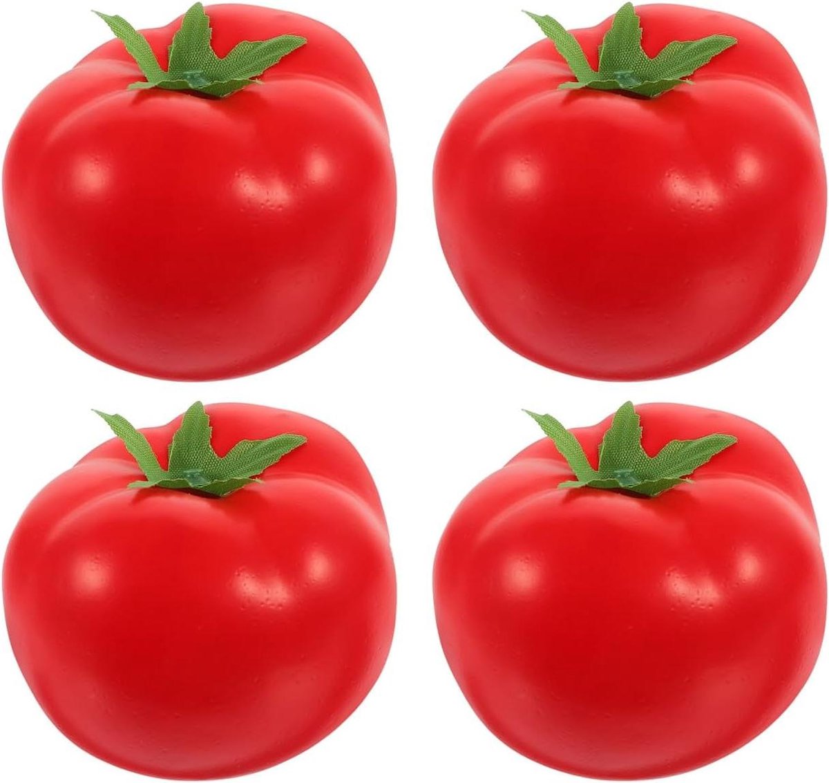 Allecto plus - Imitatie tomaten 4 stuks voor decoratie - Realistische kunstgroenteschuim