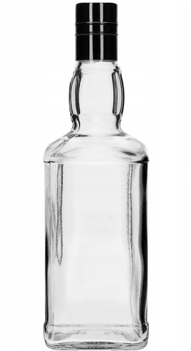 Browin - Glazenflesje Daniels 500 ml - Decoratief glazen flesje - Likeurflesje