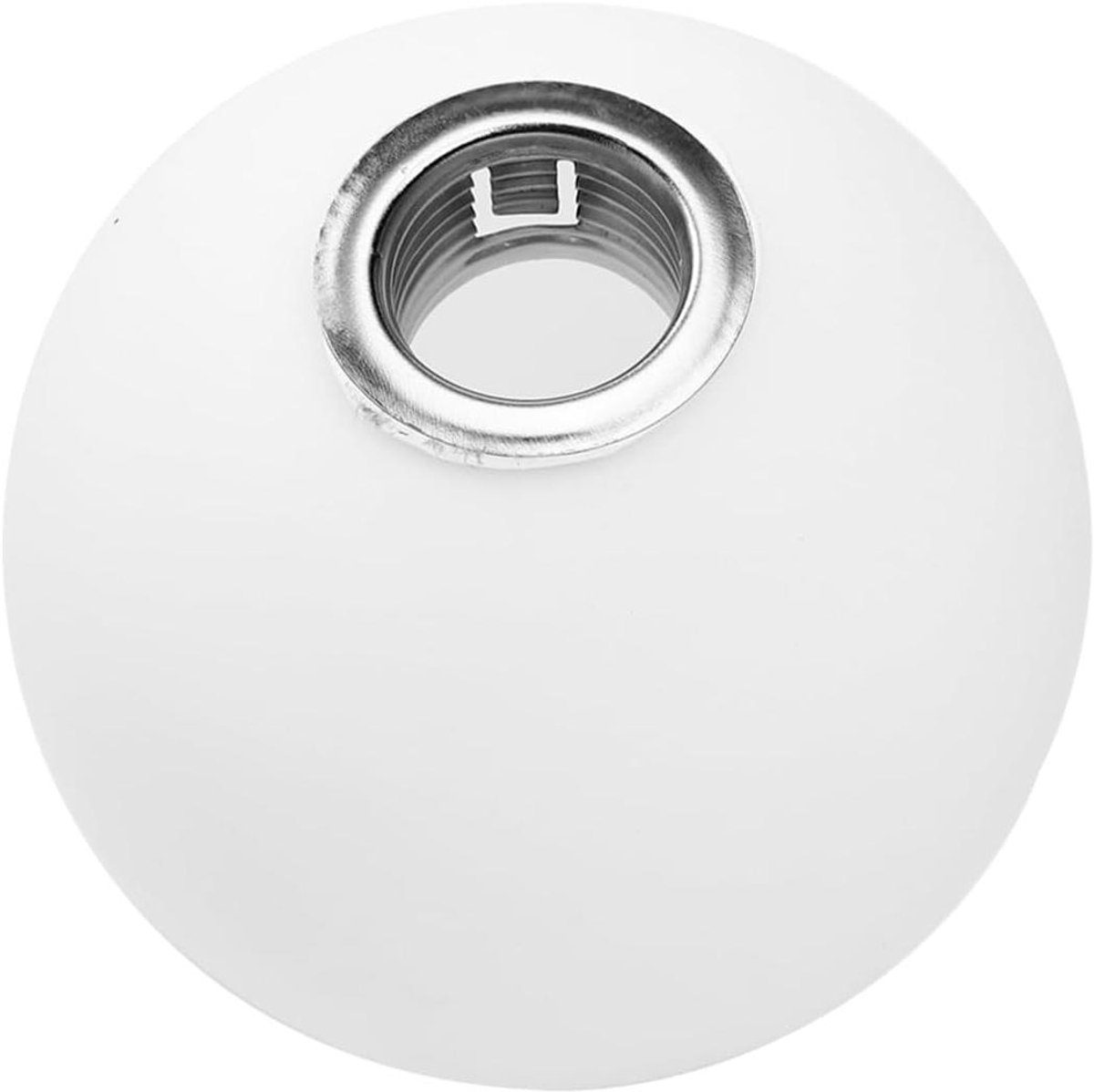 Allecto plus - Kogelvormige lampenkap van mat glas voor hanglampen en tafellampen - 80 mm diameter - wit - antieke verlichtingsaccessoires
