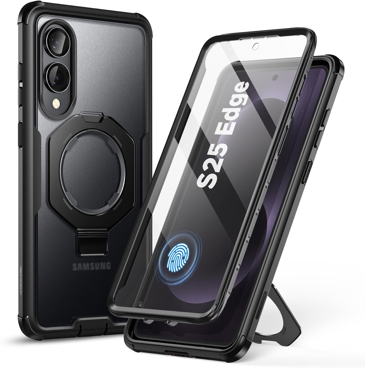 Ares MagStand geschikt voor Samsung Galaxy S25 Edge met MagSafe - Zwart