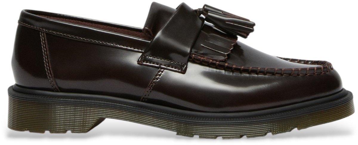 Dr Martens Adrian leren loafers kastanjebruin Granaatappel