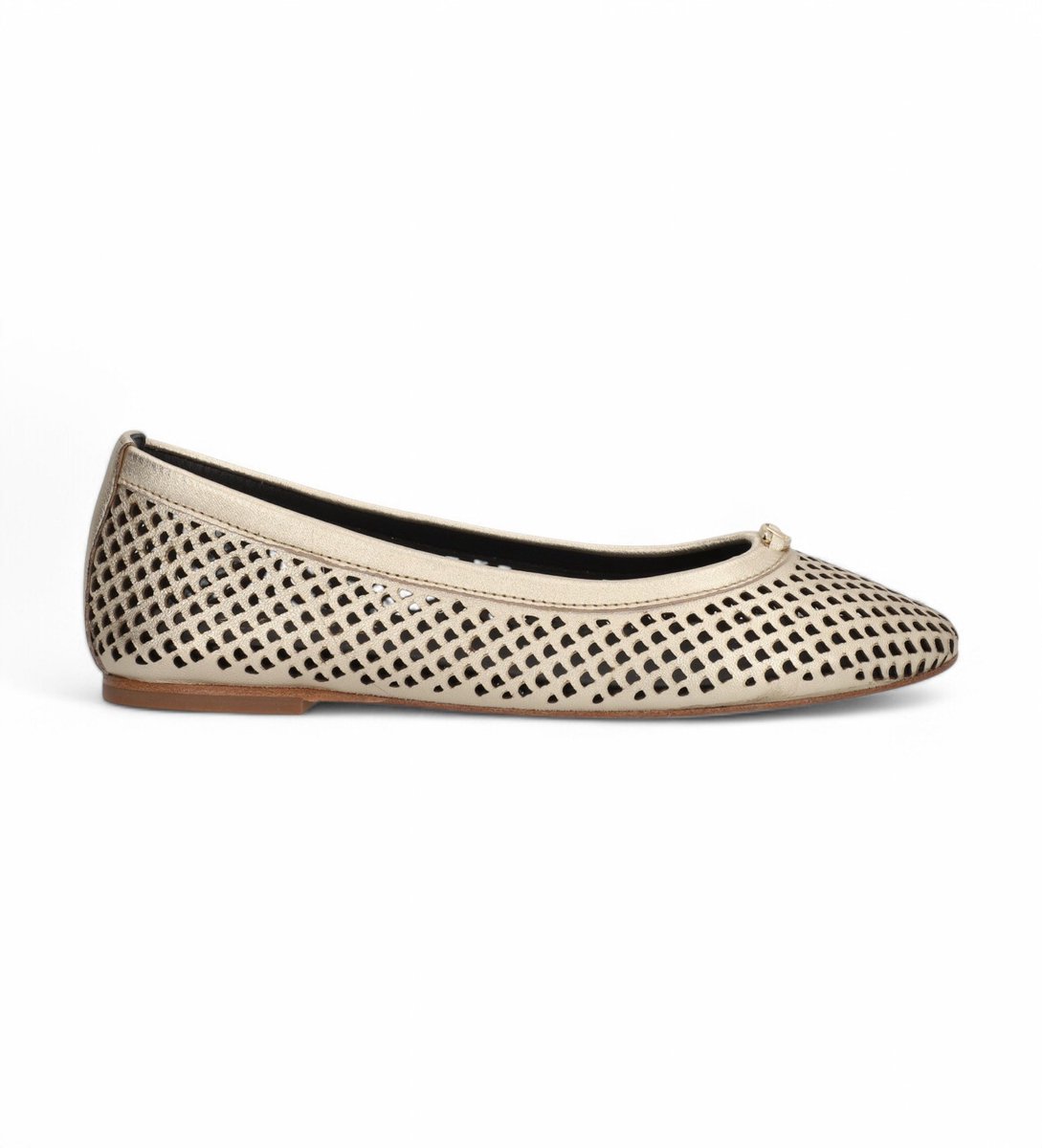 Alpe Gouden Liss Leren Ballerina's