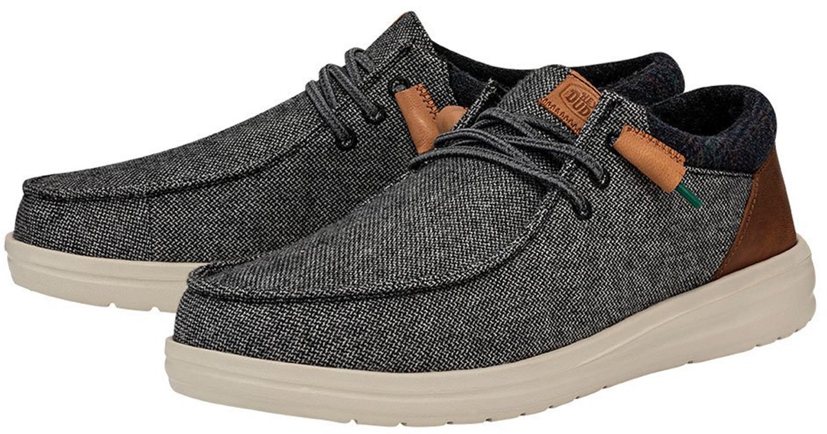 Hey Dude Wally Grip Wool Schoenen Grijs Man