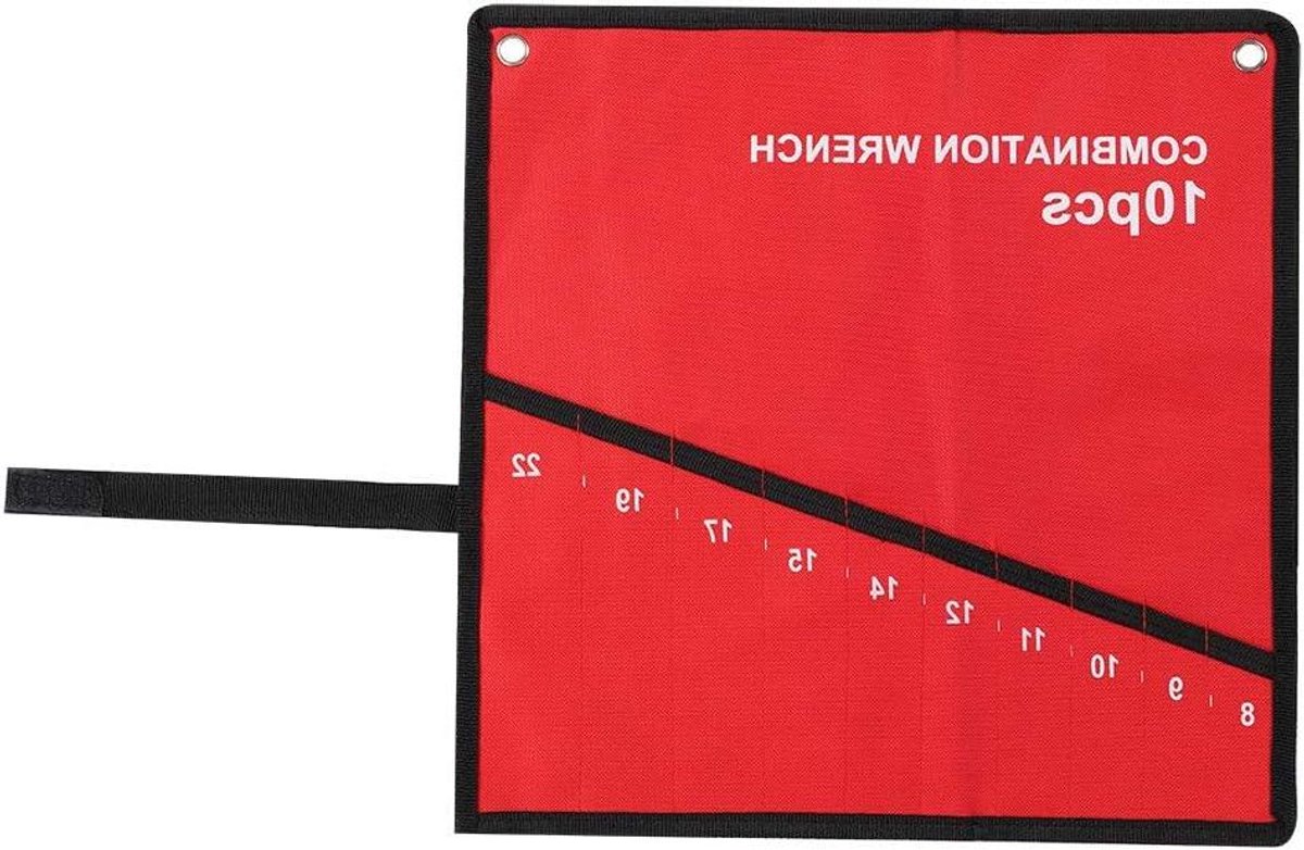JHubers Goods - Multi-pocket Moersleutel Oproltasje voor Gereedschap Opbergtas - Steeksleutelhouder Canvas Organizer met 10 zakken