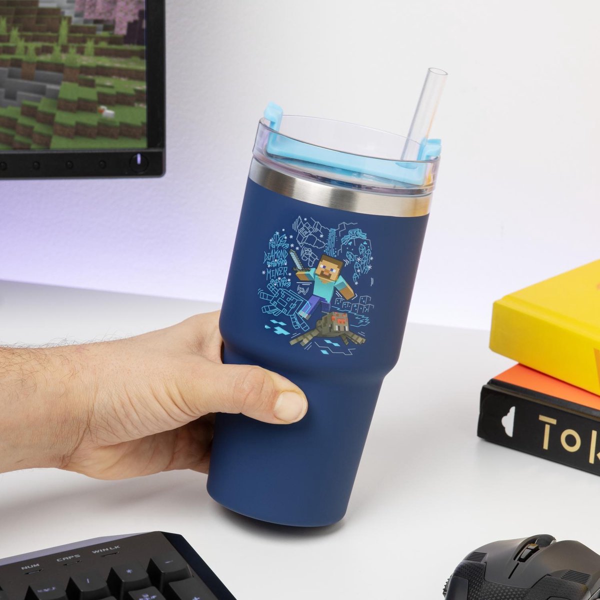 Minecraft Gamer thermosbeker (600 ml) van Paladone