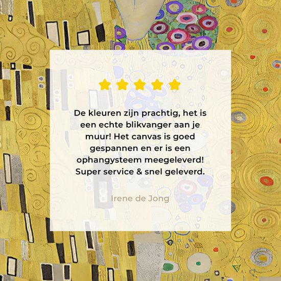 Tableau sur toile 80x120 cm - Décoration murale Le baiser - Gustav Klimt - Art - Maîtres anciens - Accessoires de Décoration murale - Décoration murale de Cuisine - Peintures sur toile