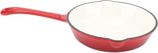 Geëmailleerde Gietijzeren Koekenpan - 16 cm - Grijs
