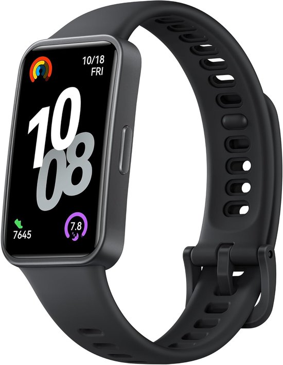 Foto: Smartwatch met ai fitness monitoring en geavanceerde slaapanalyse zwart