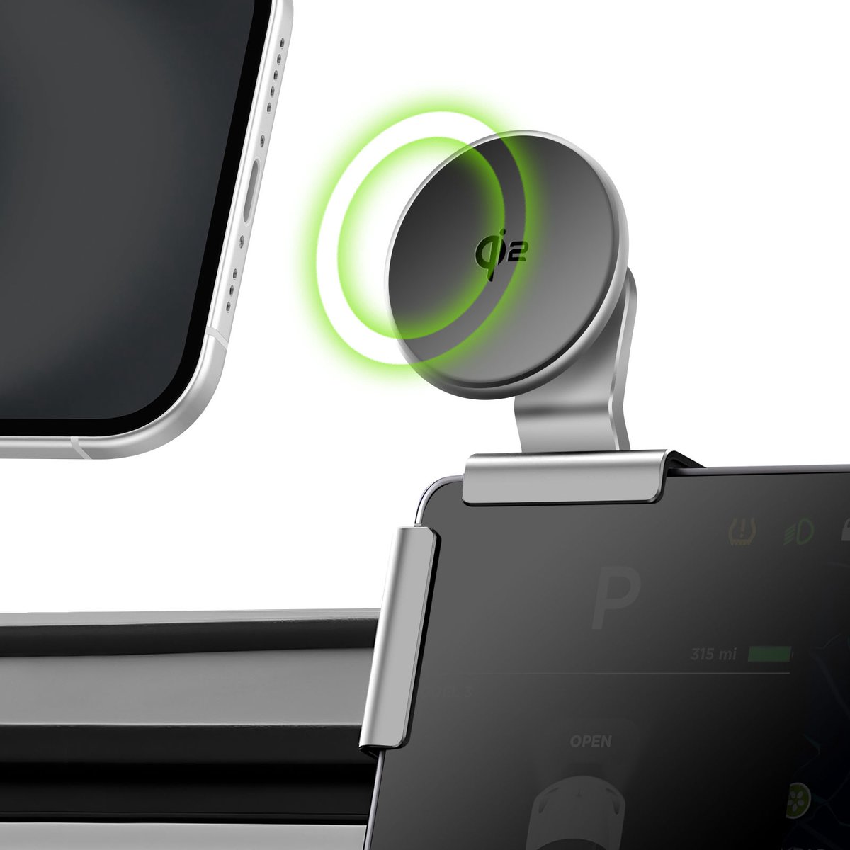 4Smarts Magnetische Schermhouder Qi2 Voor Telefoonconnector