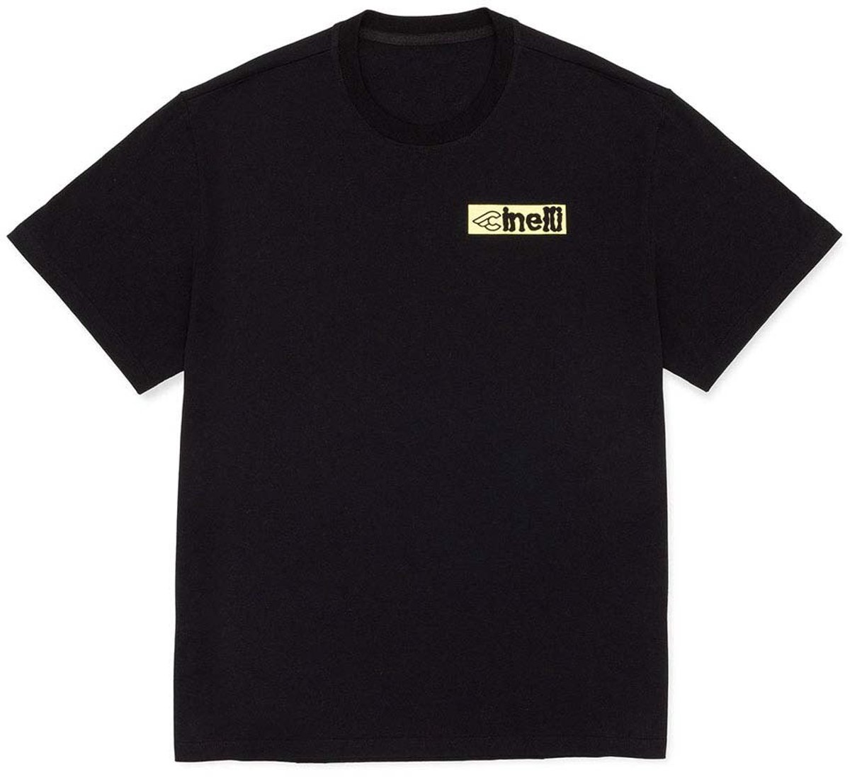 Cinelli In Bike We Trust T-shirt Met Korte Mouwen Man Zwart