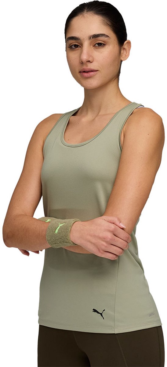 Puma Tad Essential Mouwloos T-shirt Vrouw Lux Army