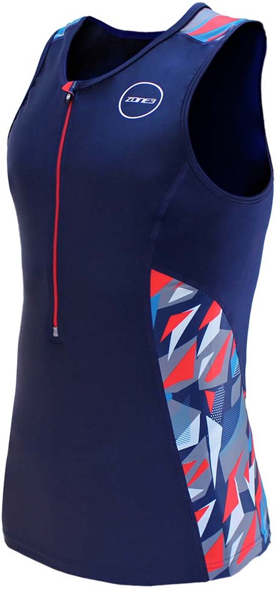 Zone3 Activate Plus Zinc Burst Mouwloze Triatlontrui Blauw XS Man