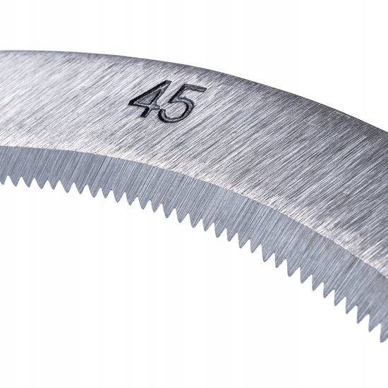 KADAX Sikkeltje met lang lemmet van metaal, ronde sikkel met houten handgreep, handgreep, handgreep, bladomhulsel, tuinsikje, snijbescherming, zeisensikkel (rond, zilver) van Merkloos	 — afbeelding 2