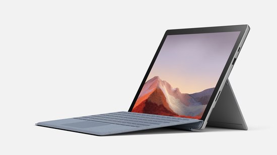 Microsoft Surface Pro 7 - Laptop 2 in 1 - Intel i5 Core - 256GB SSD - 8GB RAM - Platinum (MSP7-256S-8R-Pl-i5_1035G4-B/MSP_KB-UK-Bl-A) - Microsoft Refurbished - Hoofdafbeelding