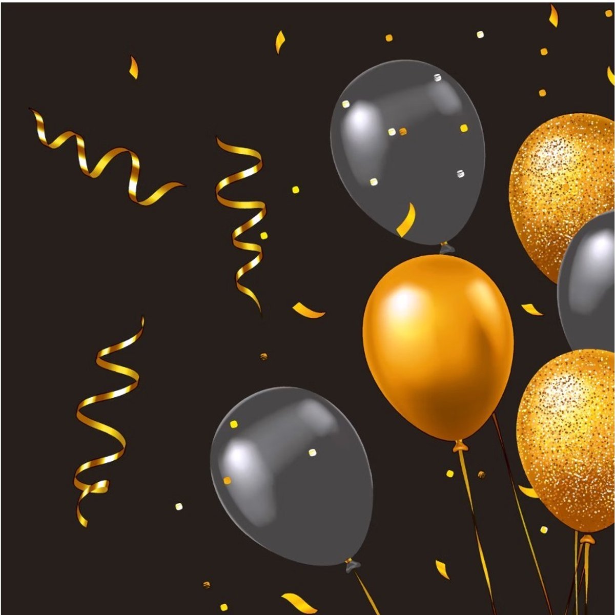 P+D - Lunch servetten - Elegant Balloons