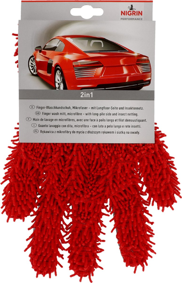 NIGRIN Performance vinger-washand, rood