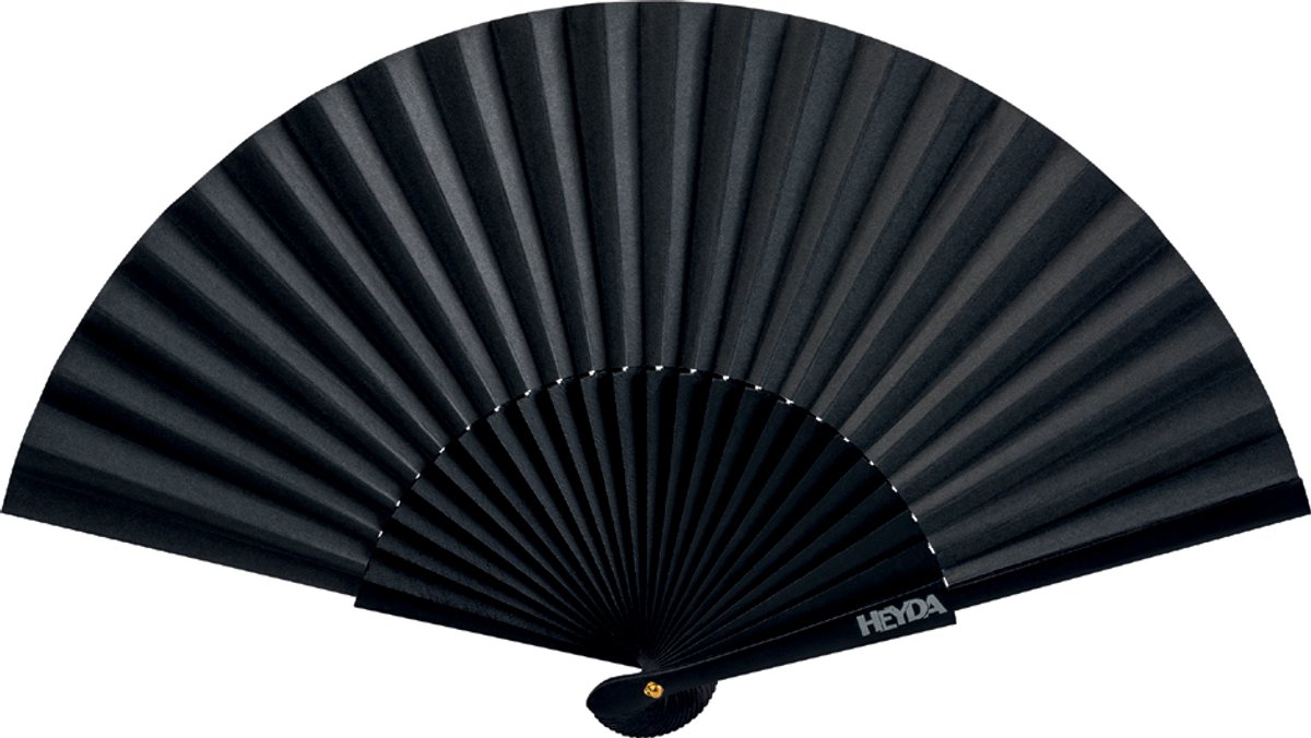 Papieren waaier, breedte: 460 mm, zwart