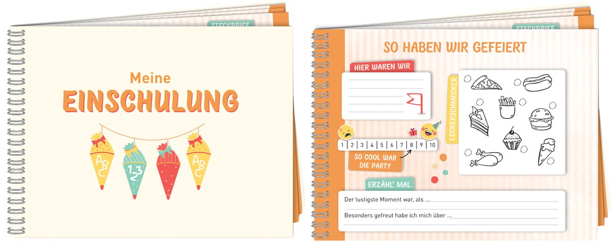 Gastenboek / herinneringsalbum 'Eerste schooldag', 64 pagina's