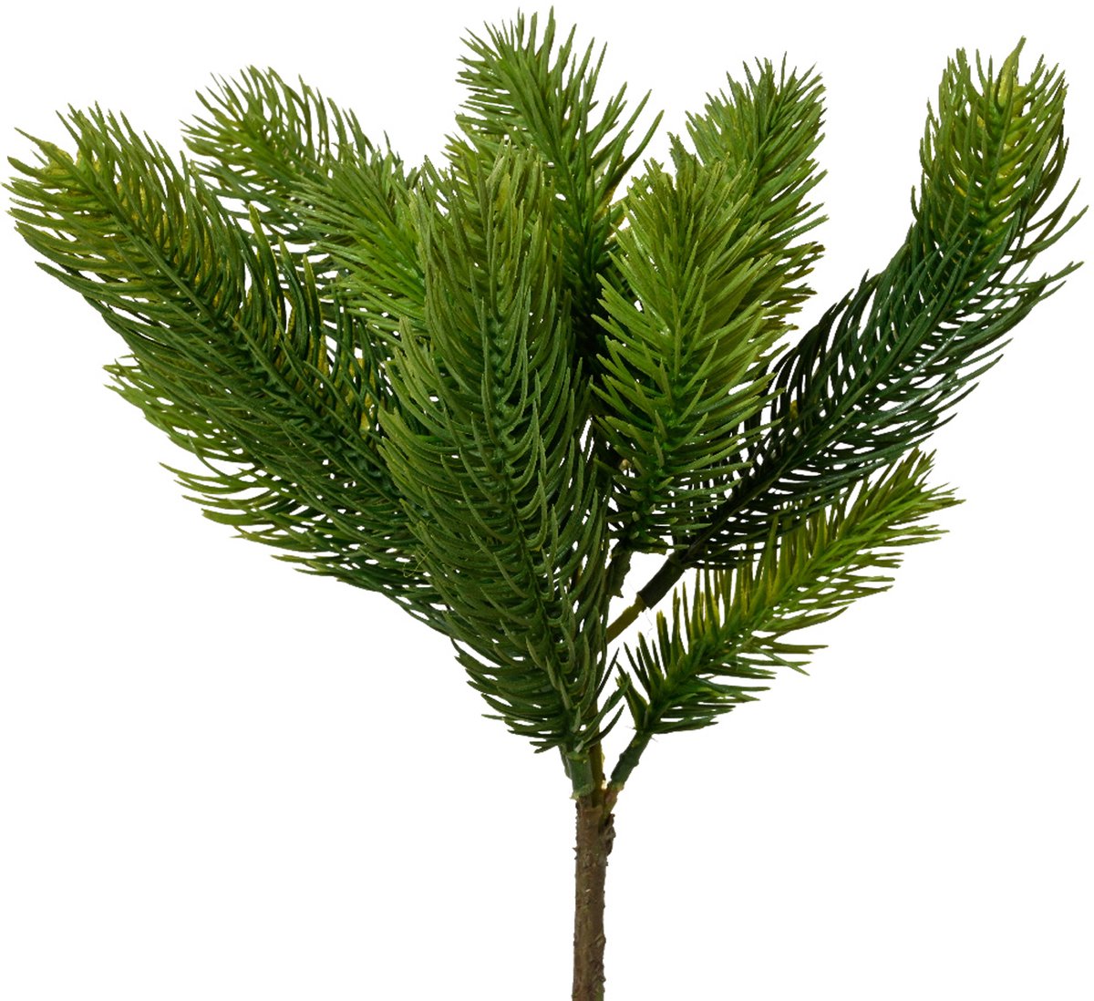 Everlands Kersttak - dennentak - groen - L25 cm - kunsttak - kerststukje maken nep tak