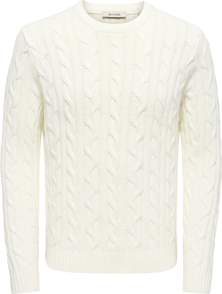 ONLY&SONS - ONSKIM LS CABEL CREW REG - Heren - Gebreide truien