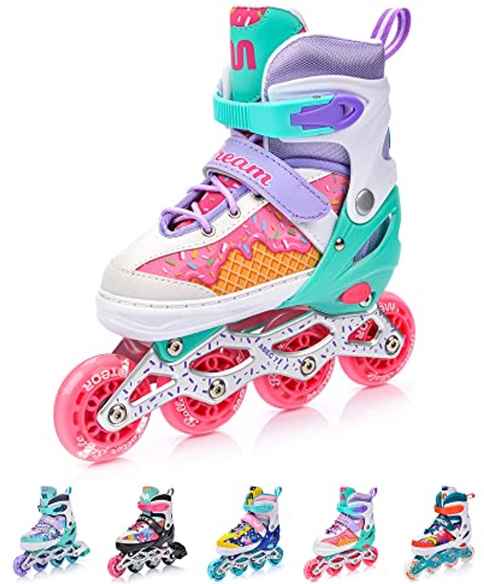 Inline Skates 4 in 1 voor Kinderen en Volwassenen - Verstelbare Maat voor Jongens en Meisjes
