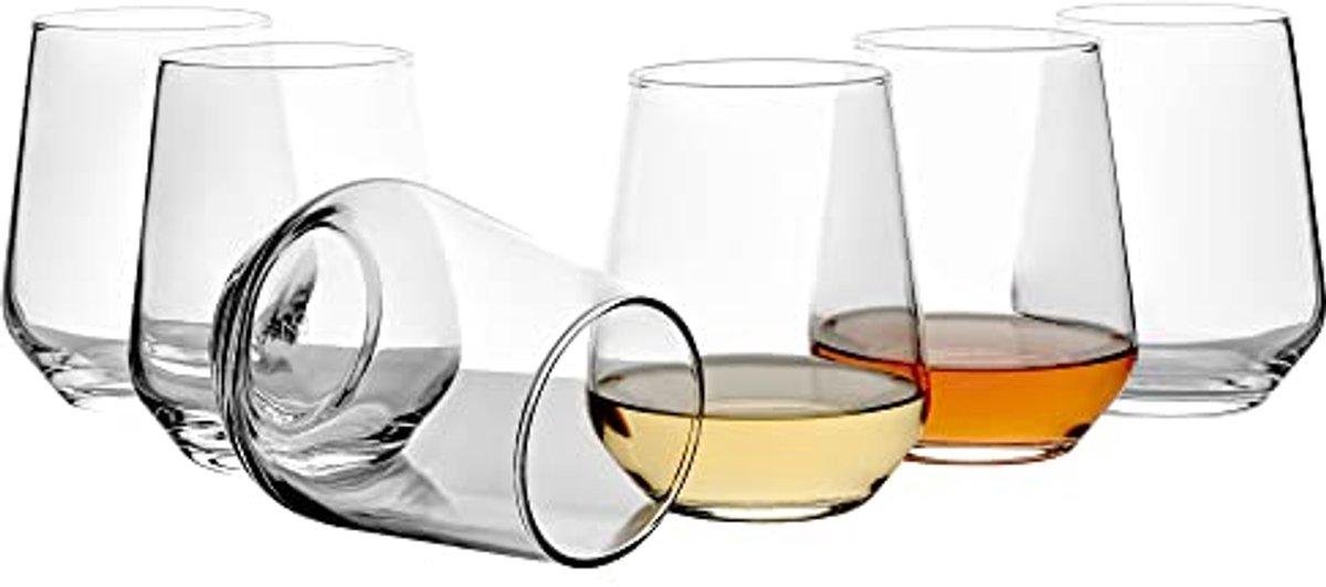 Elegante Waterglazen Set van 6 - 425 ml, Tijdloos Design voor Water en Sap
