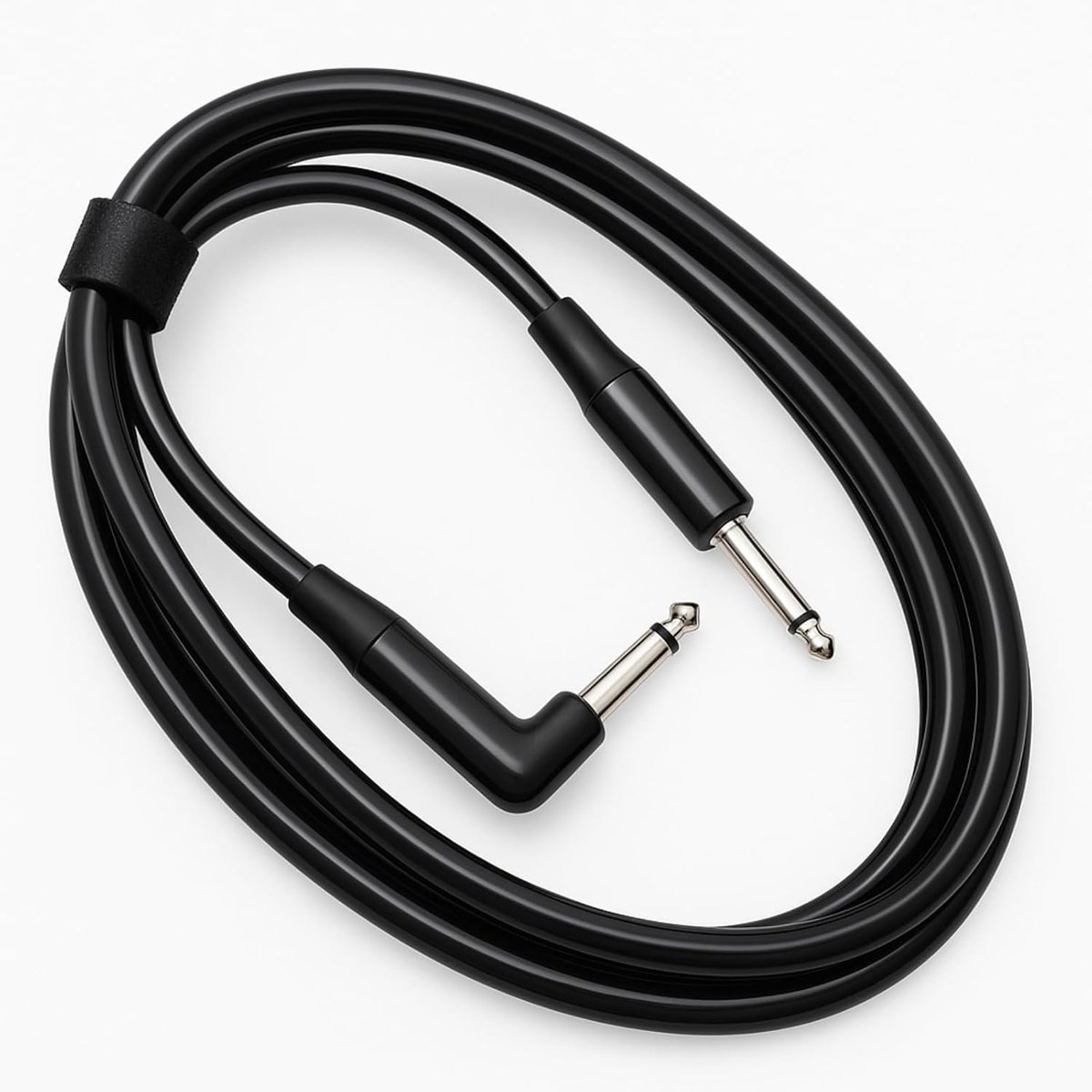 Guitar Cable 6.35mm TS L Shaped and Straight Rivet Plug - 3m Jack Plug - Audio Instrument Cable voor Electric Guitar - Bass - Amplifier - Mixer - Pedal - Tuner - Speaker