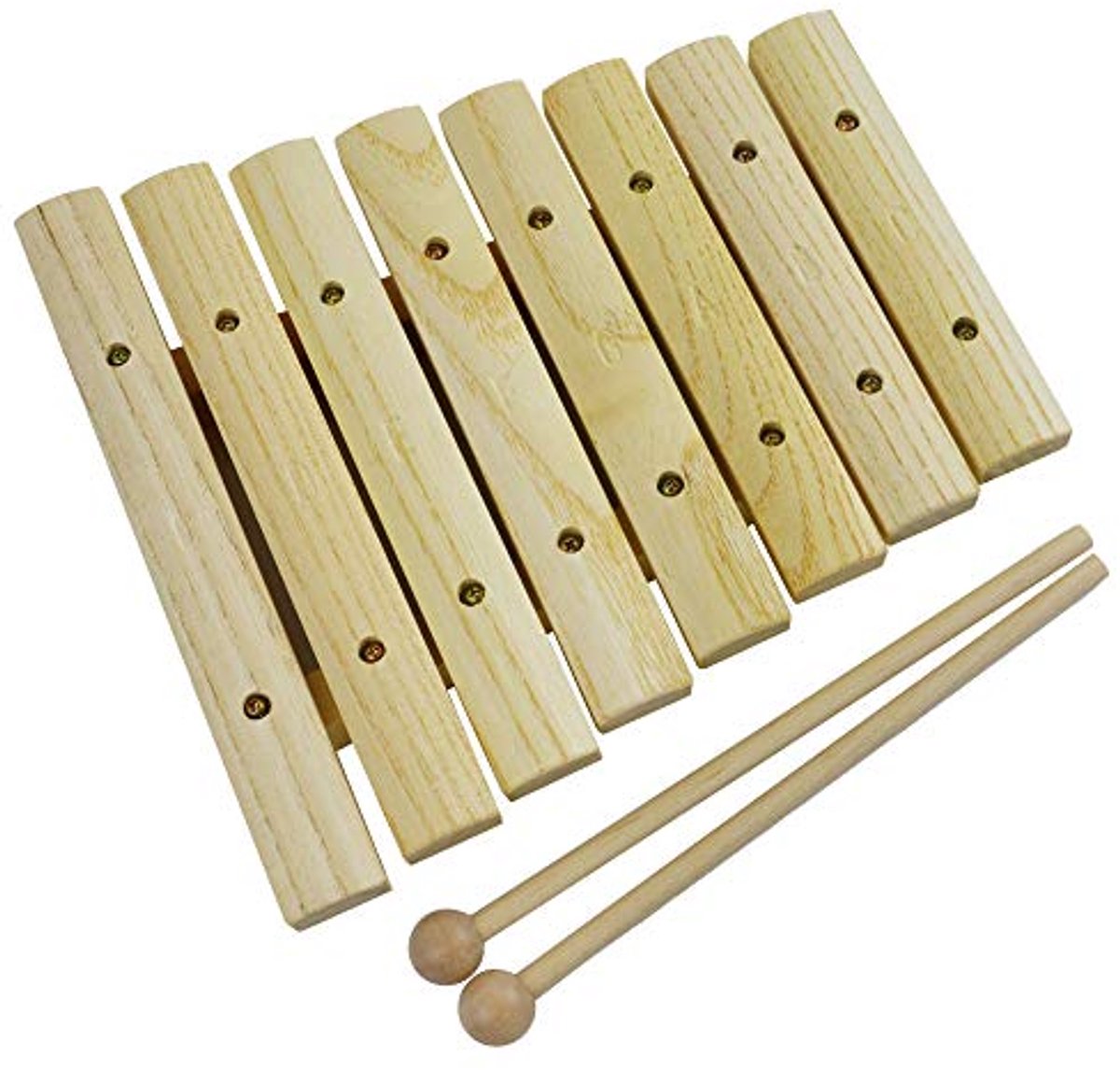Houten 8-noot xylofoon sopraan diatonisch met kloppers - C6 tot C7