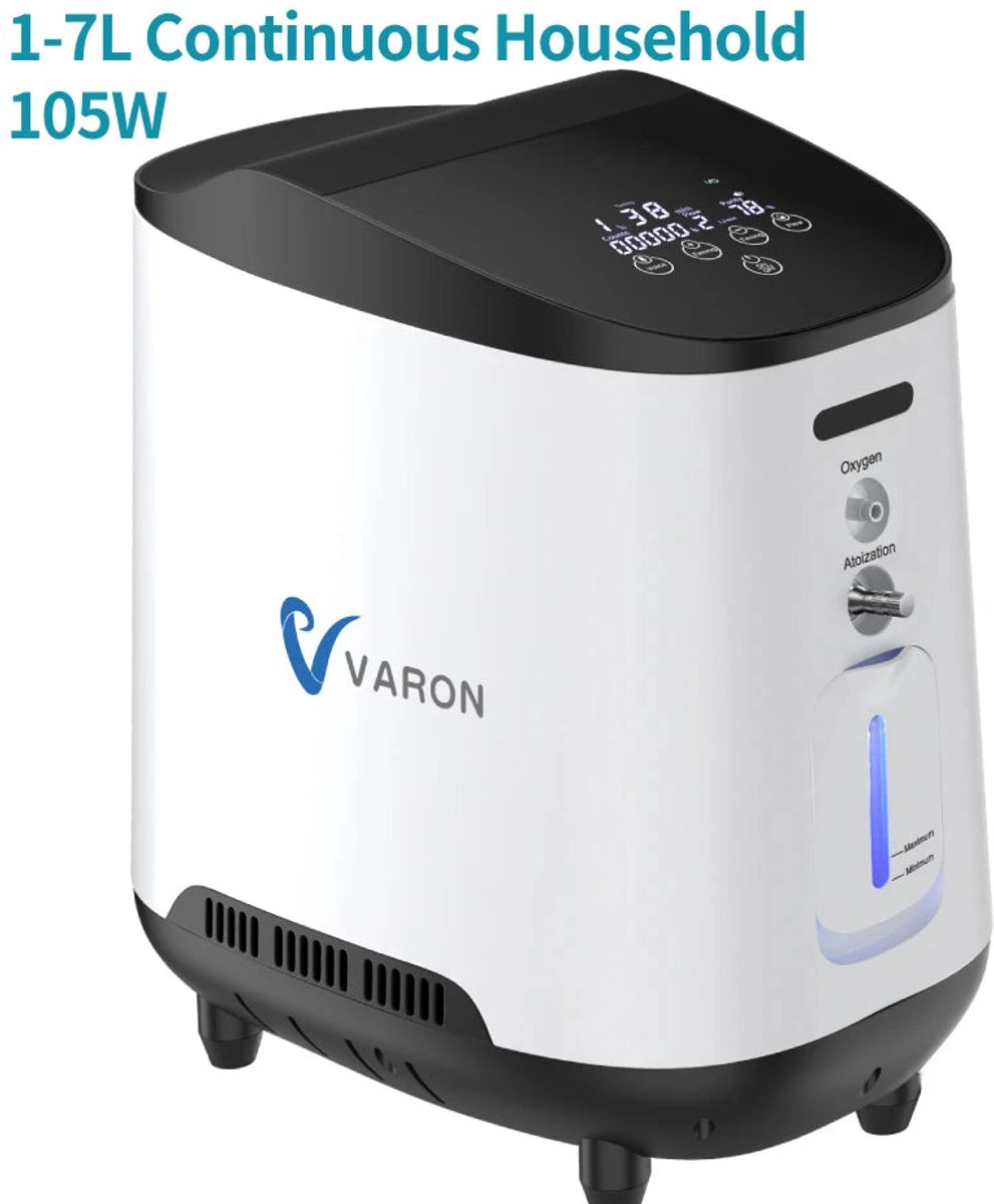 Draagbare Zuurstofconcentrator – Zuurstofmachine – Ademhalingsapparaat – Medisch Hulpmiddel – Zuurstofapparaat – Lichtgewicht & Compact – Instelbare Stroom 1-7L/min